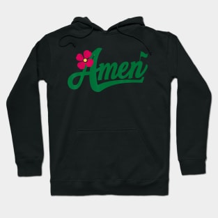 Amen Master Golf Tournament Golfing Girl Pink Flower Hoodie